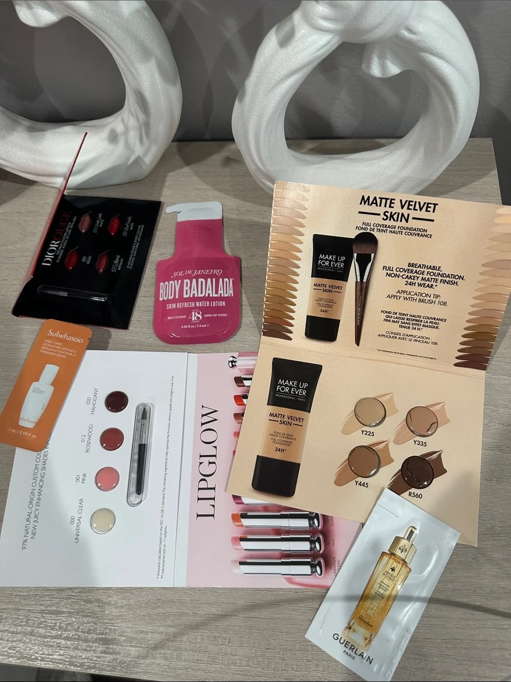 Makeup Forever Matte Velvet Skin Foundation Sample - Neutral Beige Shades